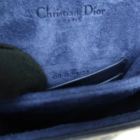 100% Authentic Dior Diorama Navy Leather Shoulder Bag - Picture 9 of 12